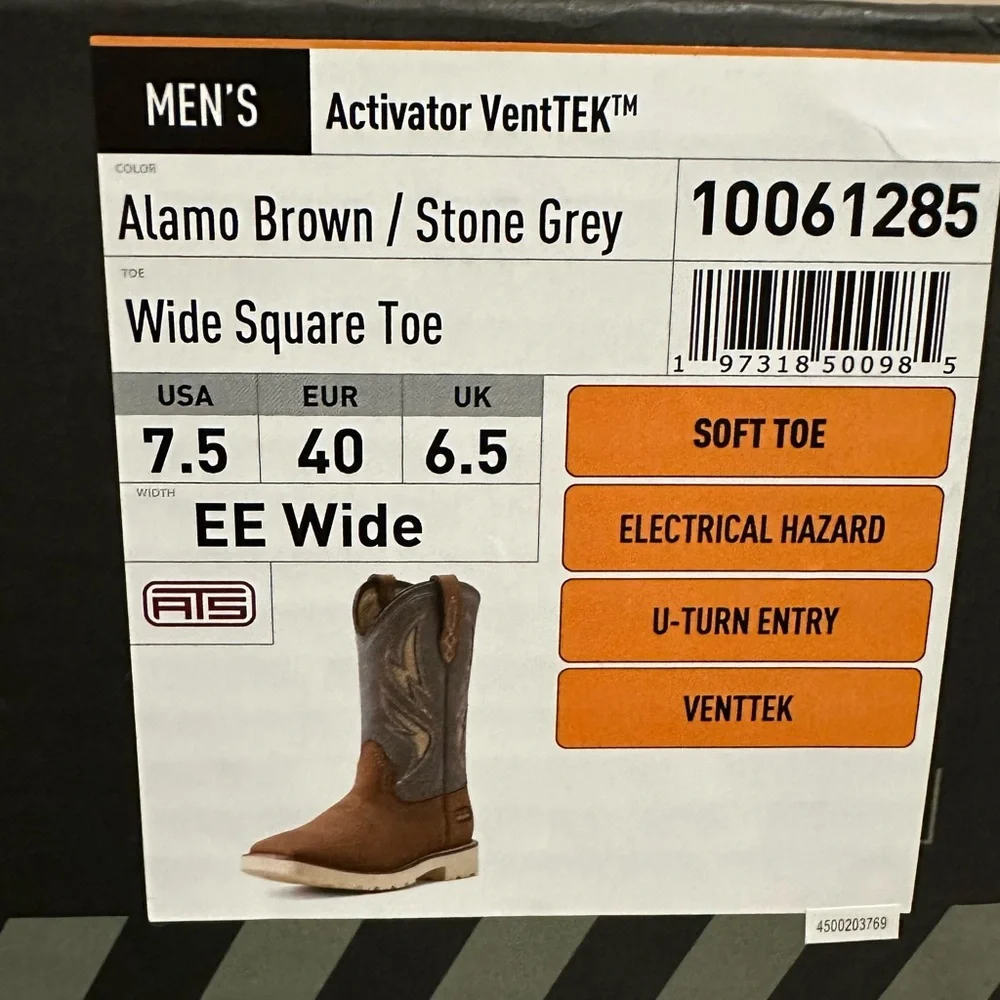 Ariat Work Activator VentTEK Work Boot Men’s size 7.5EE